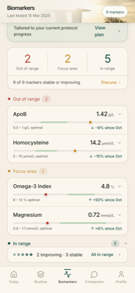 Henova Biomarkers screen